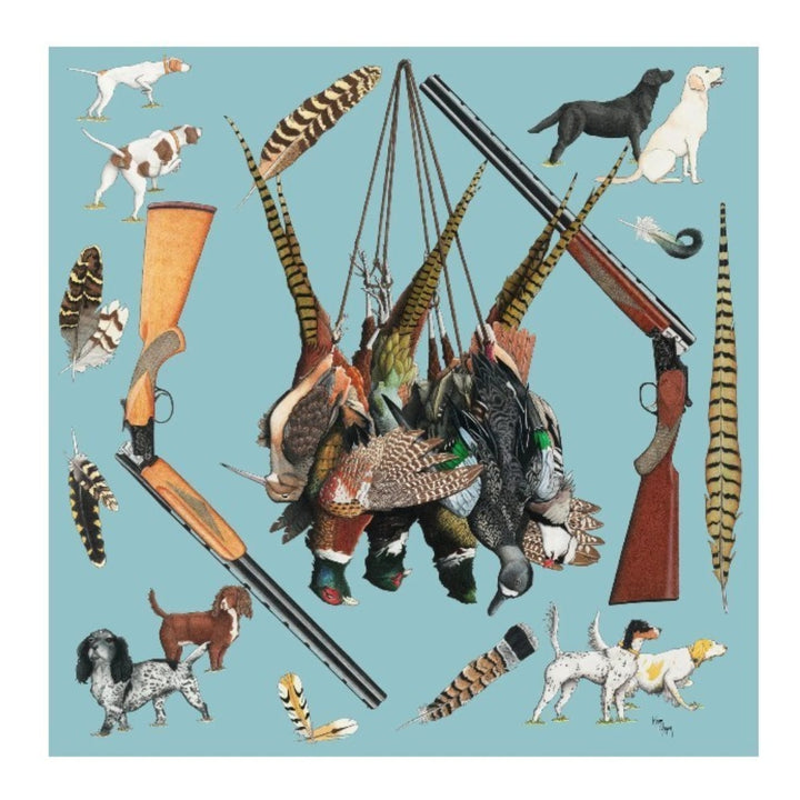Kerr Chief Scarf Cashmere Bird Hunting Fend L'air