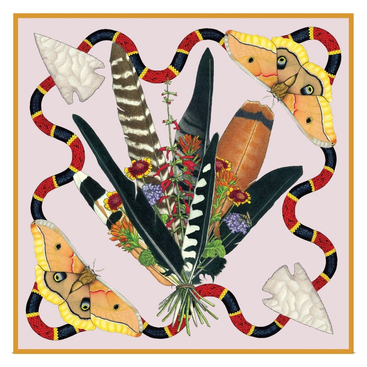 Kerr Chief Scarf Feather Bouquet Primrose