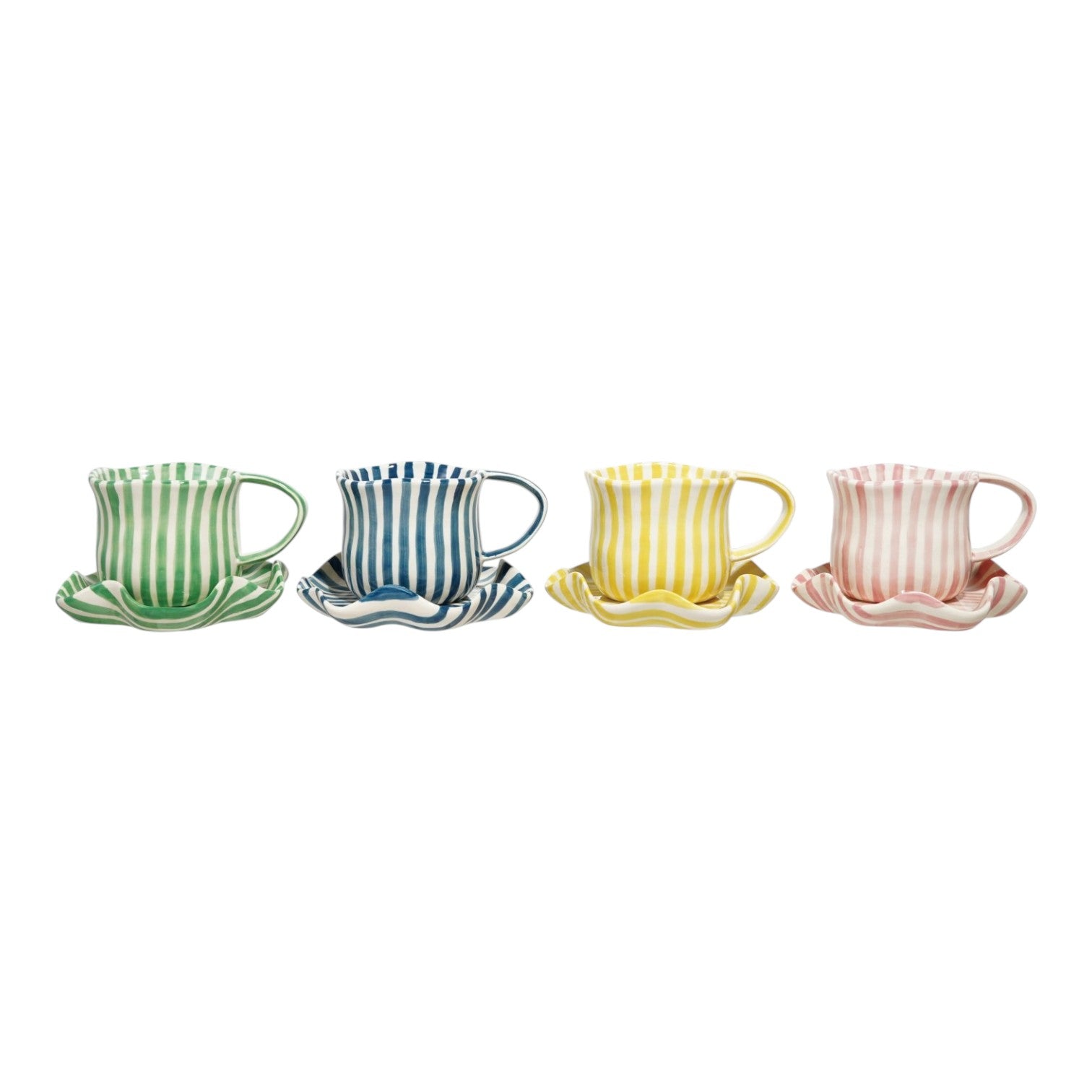 Ruffled Mug and Saucer