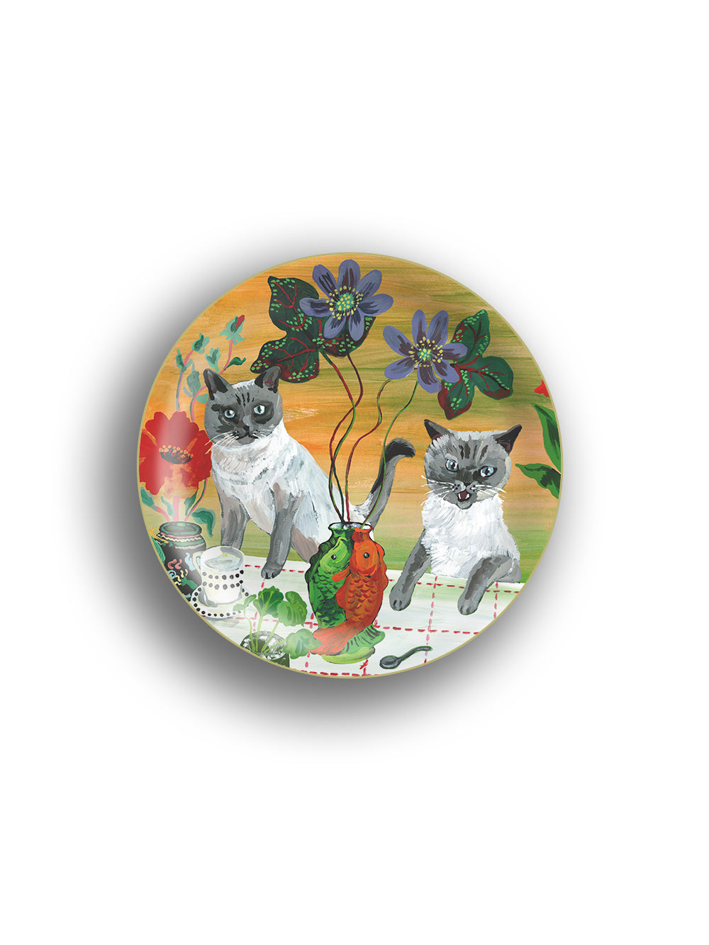 Mini Tray Two Cats