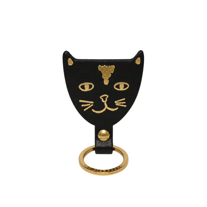 Cat Head Key Fob: Black