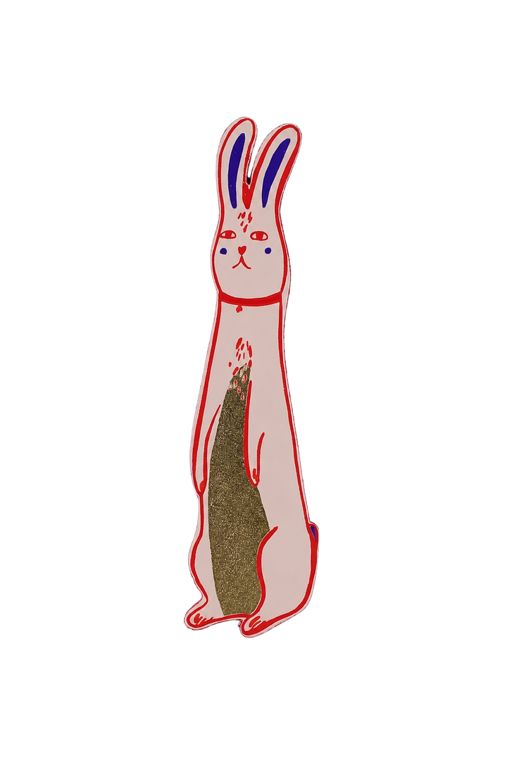 Bunny Bookmark Pale Pink