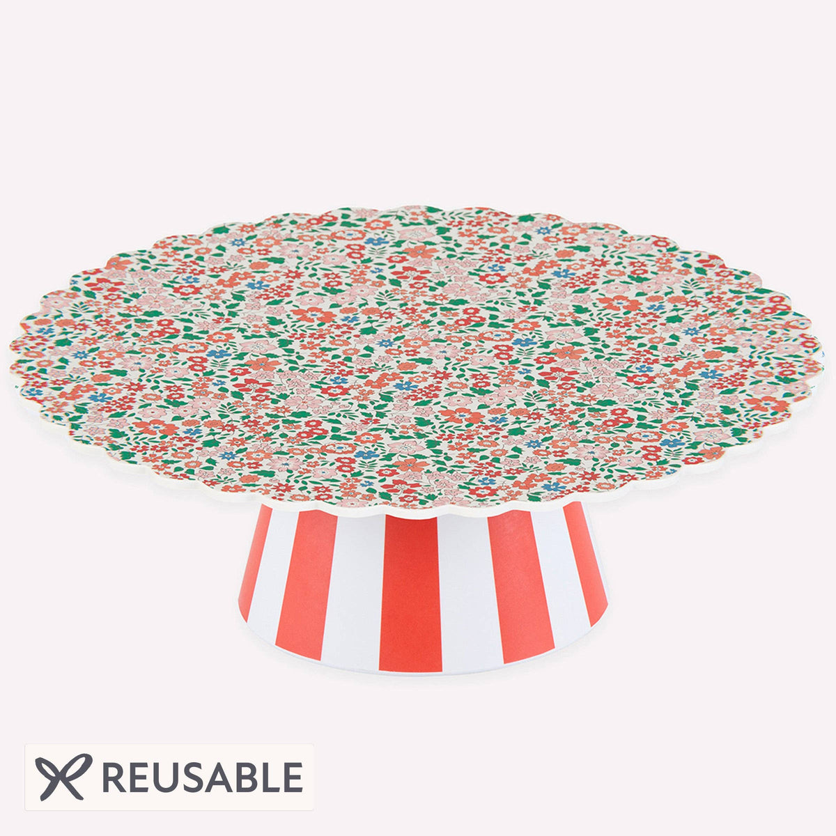 Meri Meri x Liberty Red Sweet Meadow Cake Stand