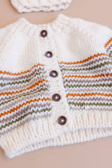 Woodland Stripe Cardigan 12-24m