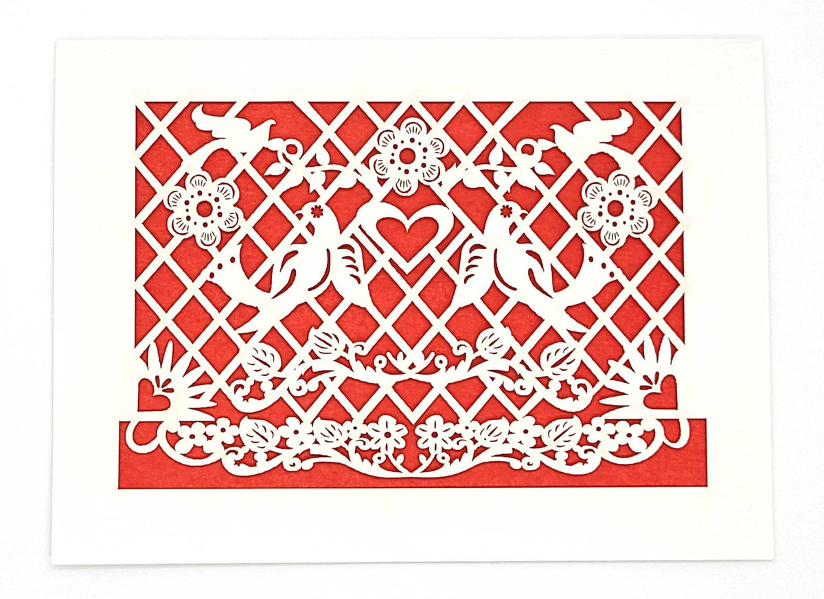 Papel Picado - Blank: Red / A2
