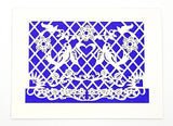 Papel Picado - Blank: Dark Blue / A2