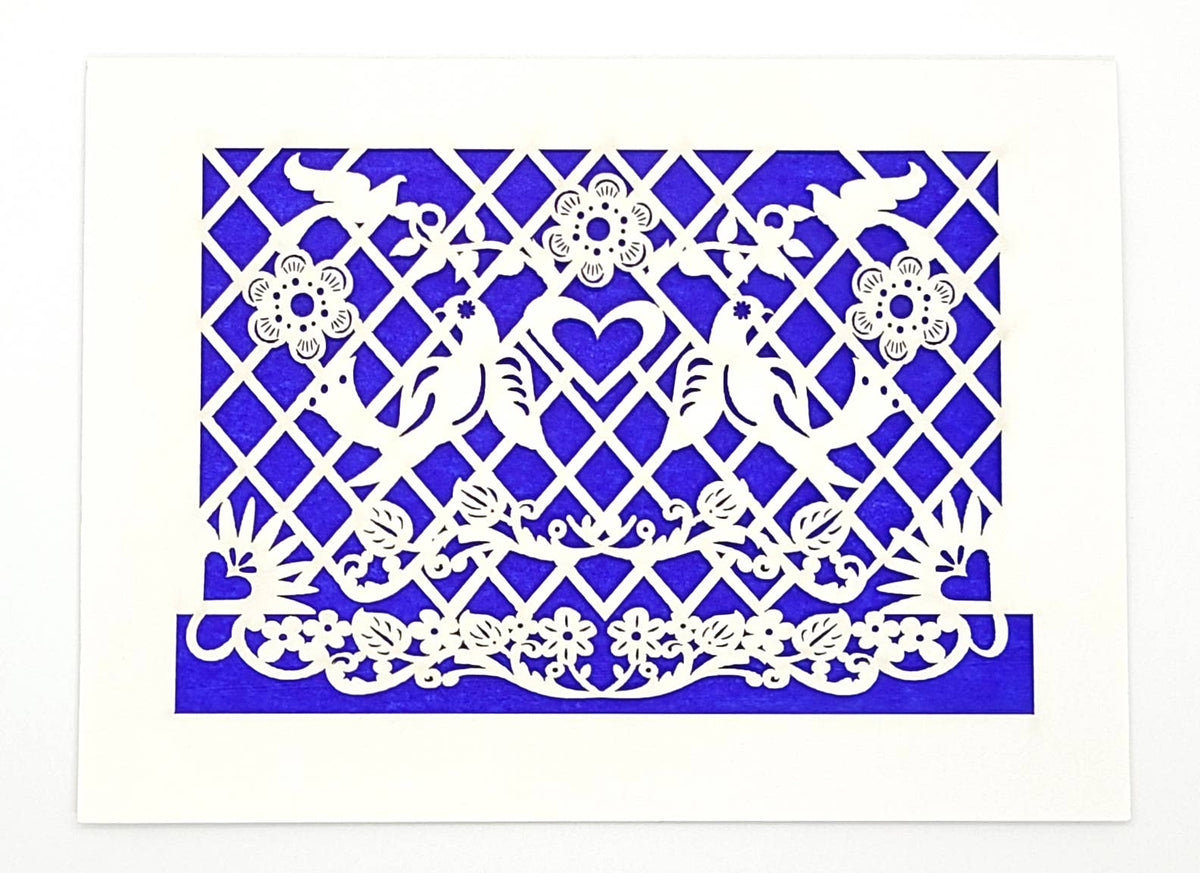 Papel Picado - Blank: Dark Blue / A2