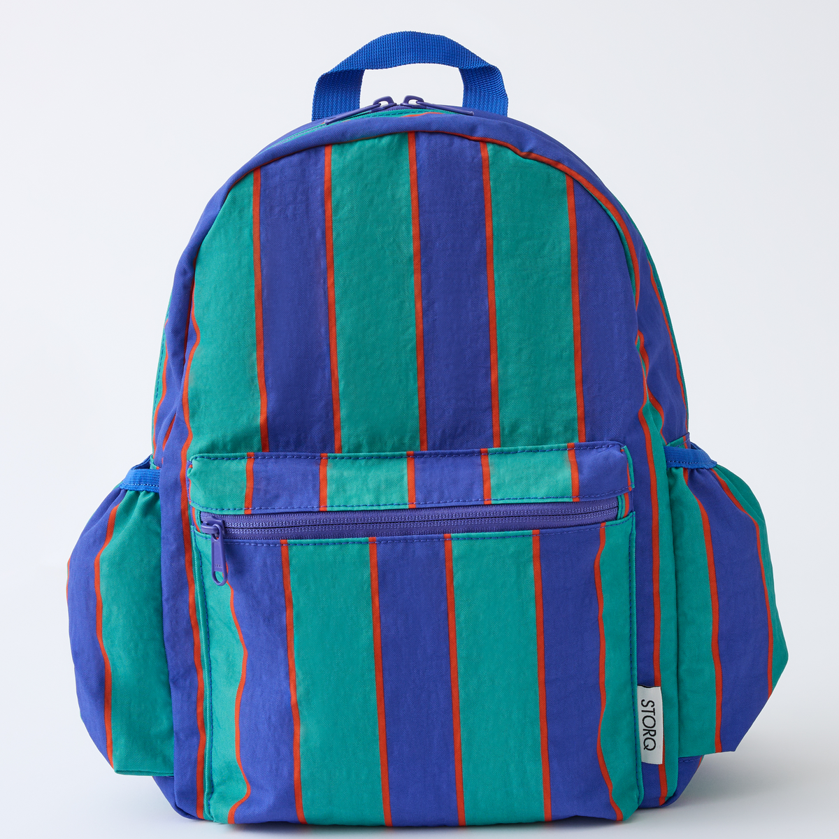 Cool Kid Backpack Navy & Green Stripe