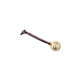 The Tiny Finch solid brass Christmas bell with engraved details and a genuine leather hanging strap