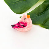 Mini Bird Hair Clip Pink Wing