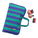 Cool Kid Nap Mat Navy & Green Stripe