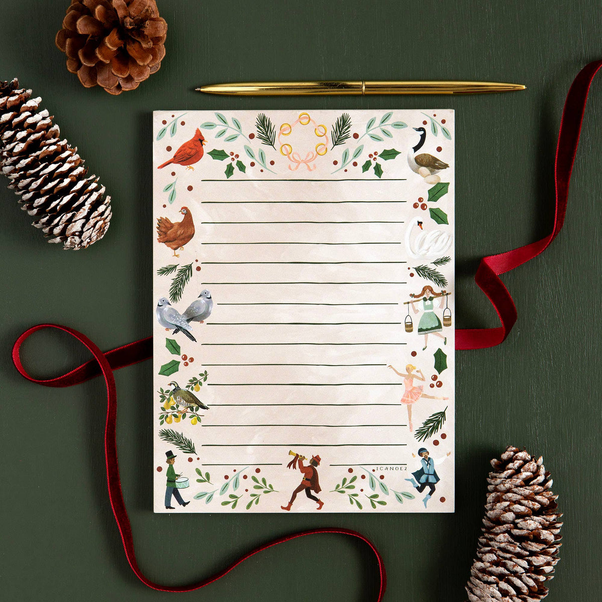 Notepad 12 Days Of Christmas