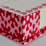 Note Holder in Kelp Raspberry Ripple