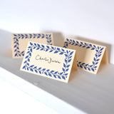 Pack of Twelve Scumble Blue Place Cards