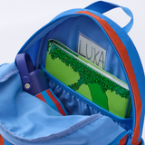 Cool Kid Backpack Navy & Green Stripe