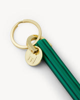 Bar Keychain in Malachite - Gold