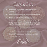 Cake Candle Pink Bows