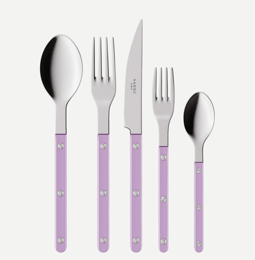 Bistro 5 Piece Place Setting Pearly in Lilac