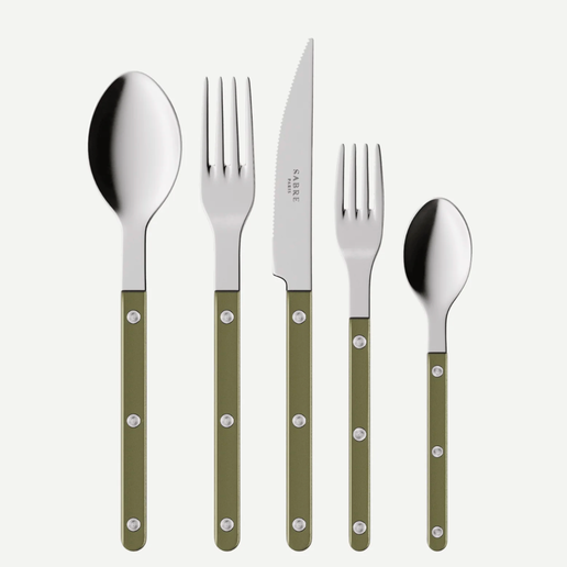 Bistro 5 Piece Place Setting Pearly in Olive