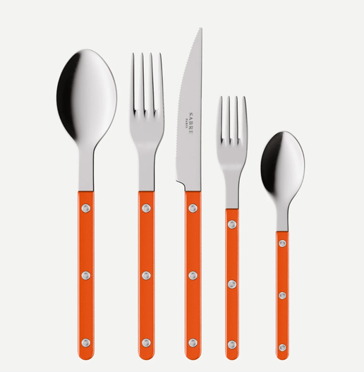 Bistro 5 Piece Place Setting Pearly in Orange