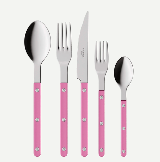 Bistro 5 Piece Place Setting Pearly in Pink