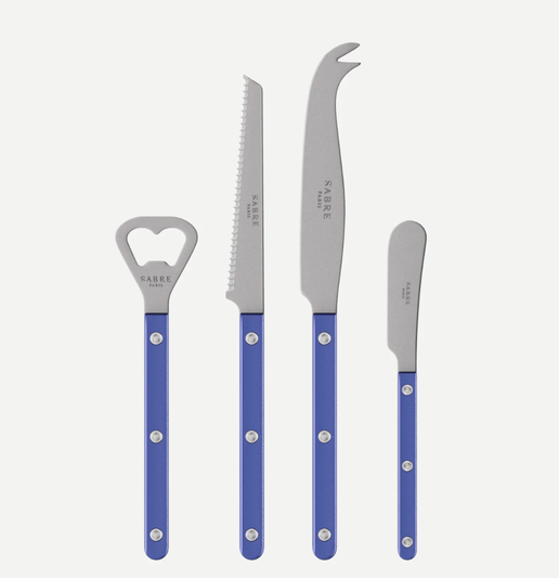 Bistro Apertif Set Pearly in Lapis Blue
