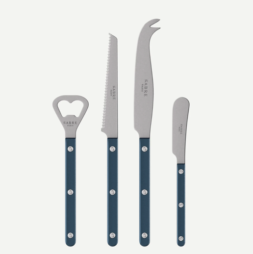 Bistro Apertif Set Pearly in Steel Blue