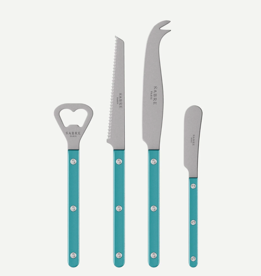 Bistro Apertif Set Pearly in Turquoise