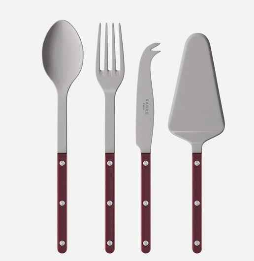 Bistro Must-Have Serving Set Pearly in Aubergine