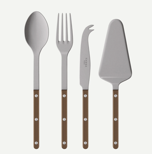 Bistro Must-Have Serving Set Pearly in Brown