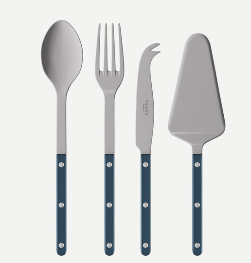 Bistro Must-Have Serving Set Pearly in Steel Blue