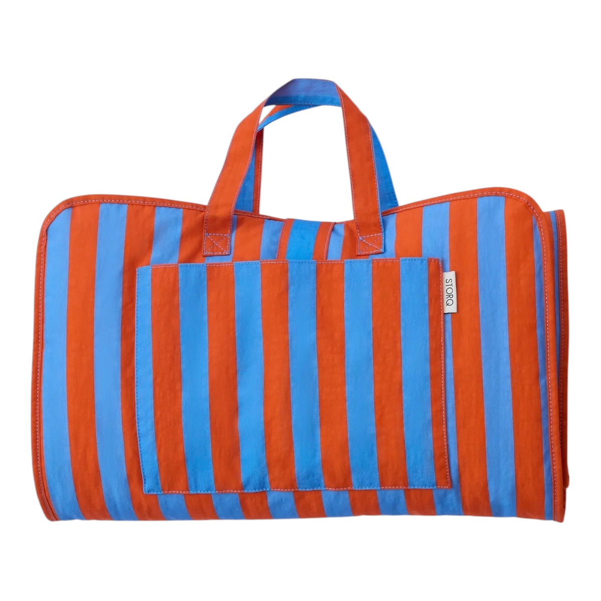 Cool Kid Nap Mat Blue & Rust Stripe