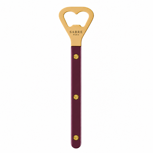 Bistro Bottle Opener Gold in Aubergine