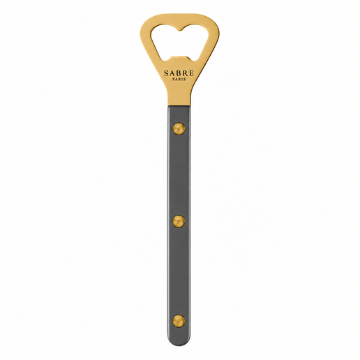 Bistro Bottle Opener Gold in Dark Grey