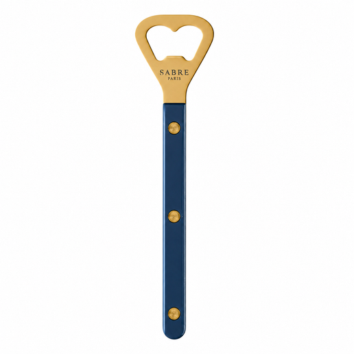 Bistro Bottle Opener Gold in Steel Blue
