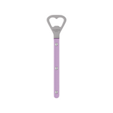 The Tiny Finch Bistro bottle opener in lilac with a stainless steel head and nylon handle, made in France by Sabre.