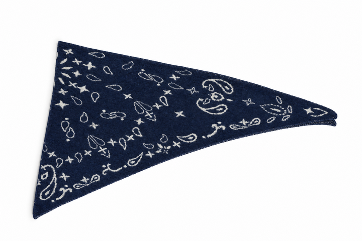 Bandana Triangle Scarf Navy