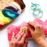 Felting Kit Wool Crown Pink