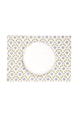 Seashell Blockprint Placemat — Blue