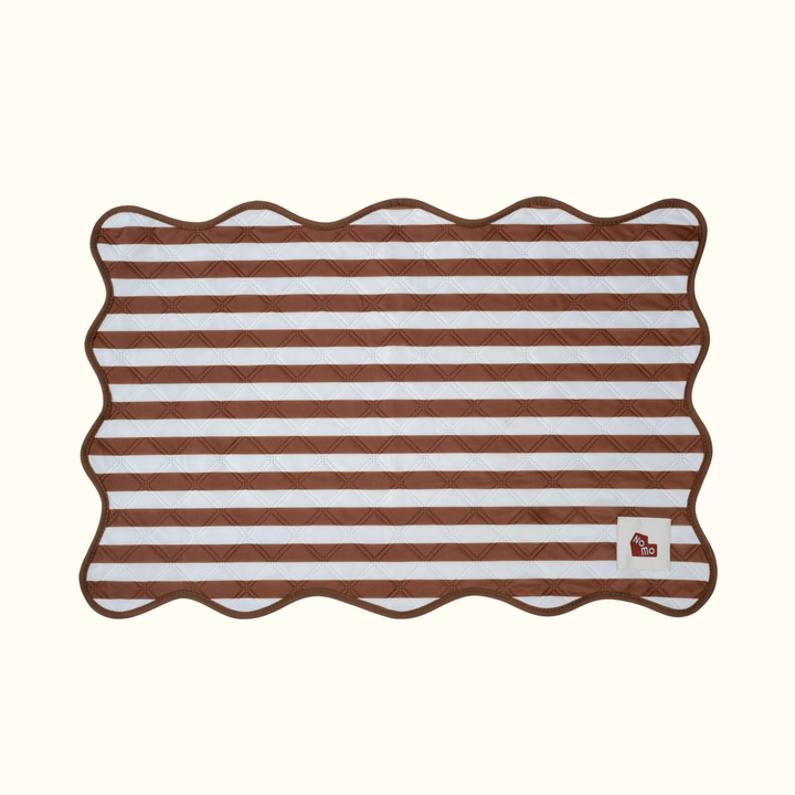 Reusable Pet Pad Brown Stripe