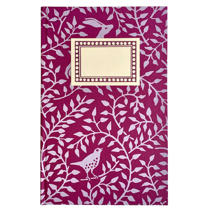 Hardback Notebook Dancing Hare Violet