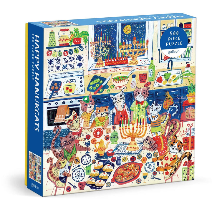 Puzzle Happy Hanukcats 500 Pieces