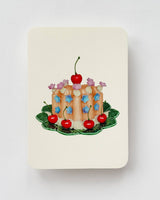 Saffron Cream Blancmange Greeting Card | Birthday Card