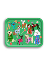 Small Tray Christmas Jumpers Dogs