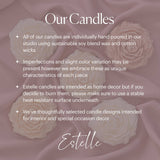 Cake Candle Pink Bows