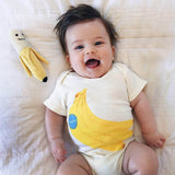 Baby Rattle Toy - Banana Rattle (Handmade): 4" long