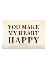 Decoupage Tray You Make My Heart Happy