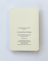 Christmas Plum Pudding Three Bows Greeting Card | Luxury
