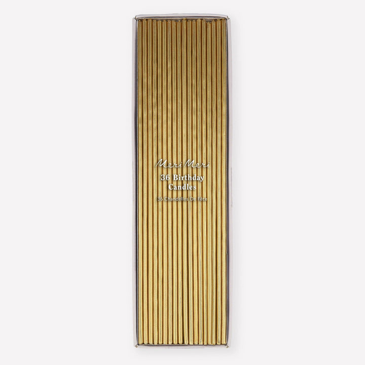 Super Skinny Gold Candles