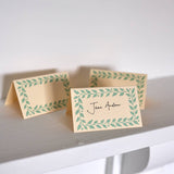Pack of Twelve Aquamarine Place Cards